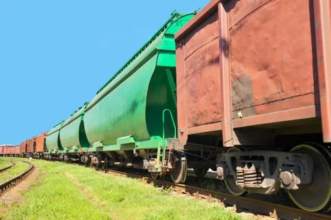 Cargo train Stock Photos