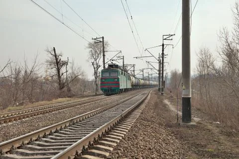 Cargo train Stock Photos