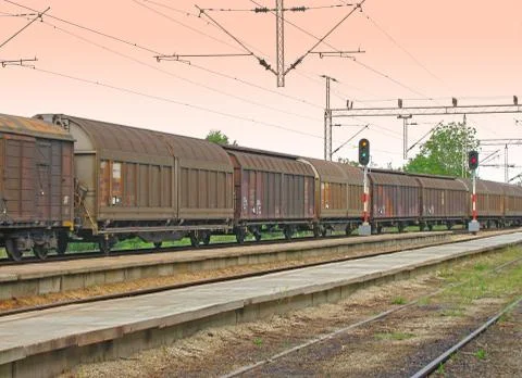Cargo train Stock Photos