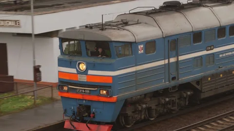 Cargo Train Russia Stock Footage 32898494