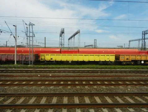 Cargo trains Stock Photos