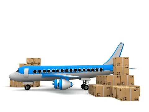 Cargo Transportation Stock Illustration
