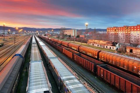 Cargo Transportation - Train Stock Photos