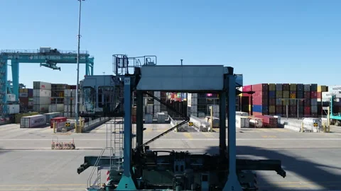 Cargo transporter machine Stock Footage 171589230
