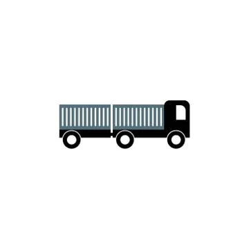 Cargo truck vector design template illustration Stock Illustration