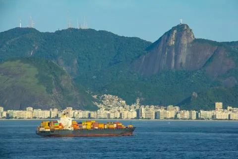 Cargo vessel. Stock Photos