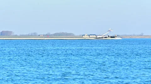 Cargo vessel sailing in the sea Stock-Footage 301569190