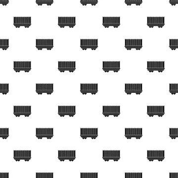Cargo wagon pattern vector 스톡 일러스트