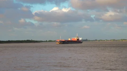 Cargp Boat Stock Footage 251838916