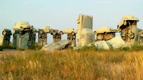 Carhenge 스톡 동영상 29658482