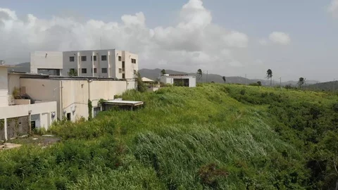 Caribbean: Abandoned Navy Base Video stock 97086405