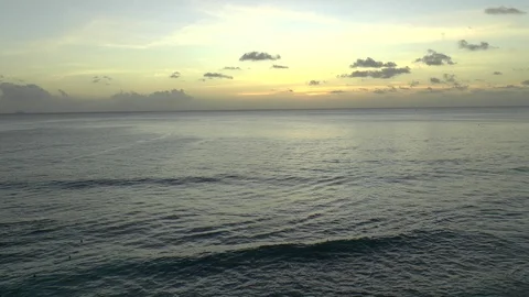 Caribbean After Sunset Stock Footage 111028818
