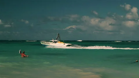 Caribbean beach Stock Footage 44544498