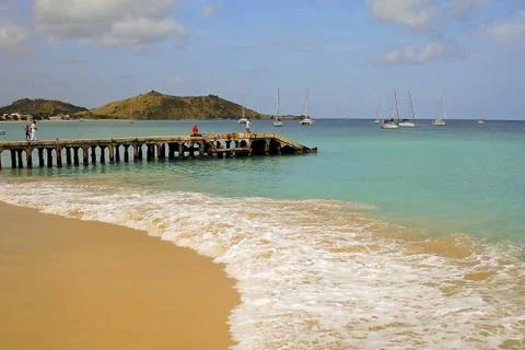 Caribbean beach. Stock Photos