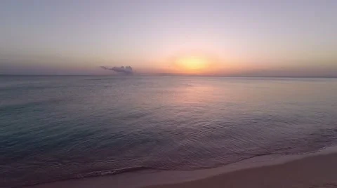 Caribbean Beach Sunset Stock Footage 41841062