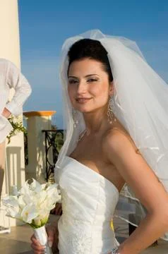 Caribbean beach wedding Stock Photos