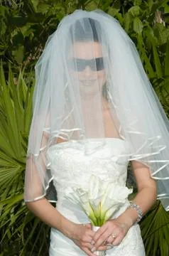 Caribbean beach wedding 写真素材