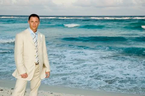 Caribbean beach wedding Stock Photos