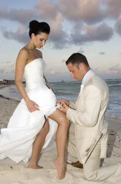 Caribbean Beach Wedding 写真素材