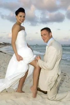 Caribbean Beach Wedding 写真素材