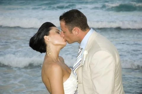Caribbean Beach Wedding Foto stock