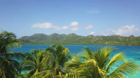 Caribbean beutiful landscape Stock Footage 140684808