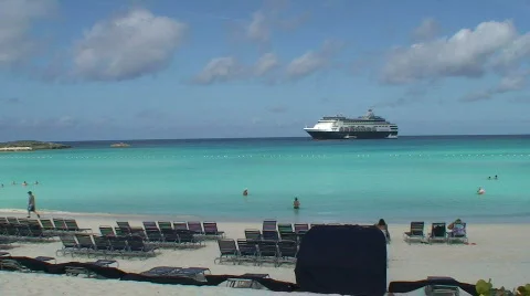 Caribbean Cruise Stock Footage 435689