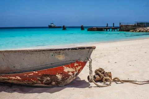 Caribbean dingy Stock Photos