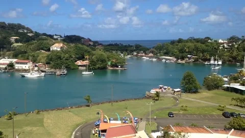Caribbean Harbor Timelapse Stock Footage 81749416