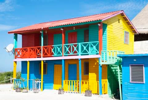 Caribbean house Stock Photos