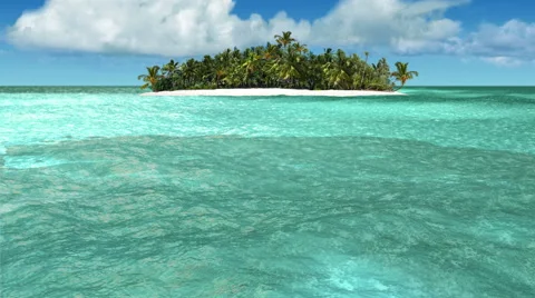 Caribbean Island 4K loop Video stock 52051911