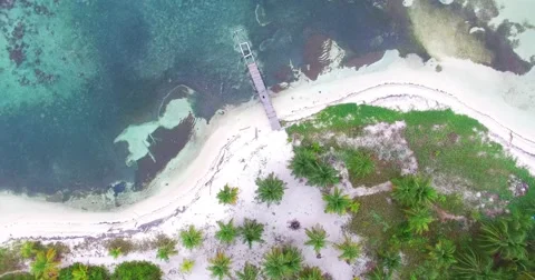 Caribbean Island Dock Stock Footage 63584171