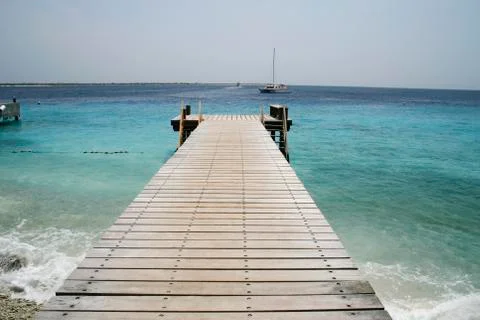 Caribbean jetty Stock Photos