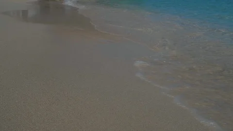 Caribbean sandy beach with ocean waves 01 Stock-Footage 100606666