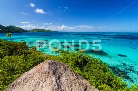 Caribbean Sea View Stock Photos