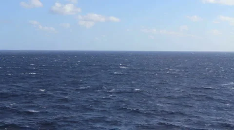 Caribbean sea waves from a ship Video stock 2189088