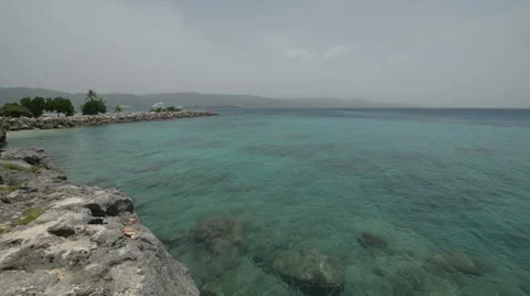 Caribbean Seaside 2 Stock Footage 46626363