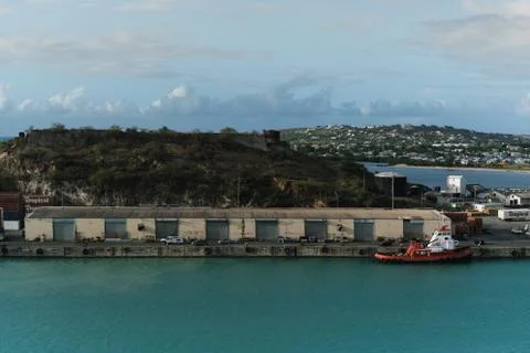 Caribbean Shipping Dock Stock Photos