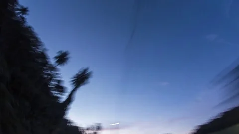 Caribbean: St. Vincent, Driving during Sunset Stock Footage 70719087