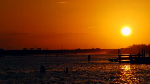 Caribbean sundown Stock Footage 44301166