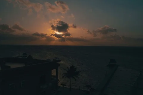Caribbean Sunrise Stock Footage