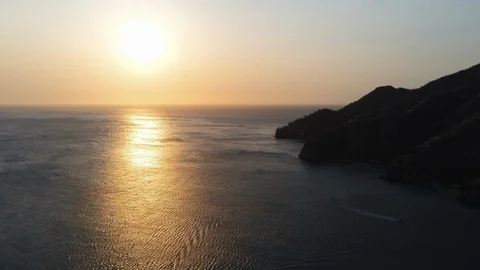 Caribbean sunset Stock Footage 107082796