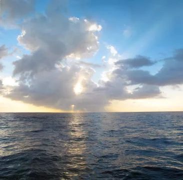 Caribbean sunset Stock Photos