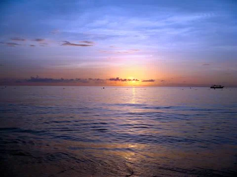 Caribbean Sunset Stock Photos