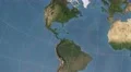 caribbean tectonic plate extruded on disc. blue marble raster. 4k 4k or 4k+ Resolution