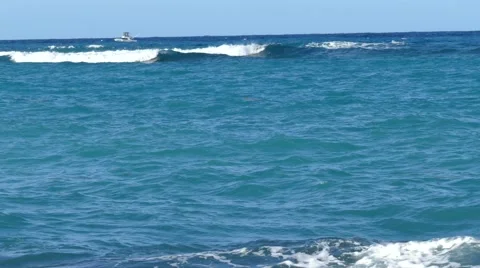 Caribbean Waves shot in 4K Stock Footage 43766331
