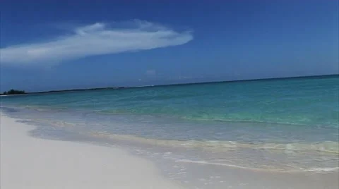 Caribbean white sand Stock Footage 48345309