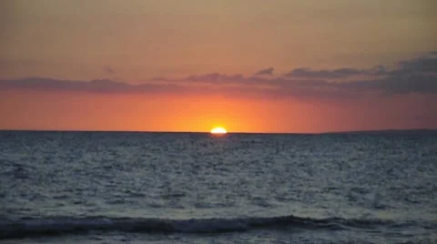 Caribean sundown HD Stock Footage 7901471