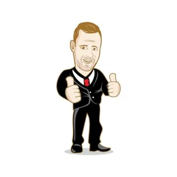 Caricature character vector Stock Illustration