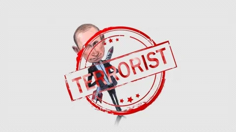 Caricature of a terrorist Stock Footage 225628130
